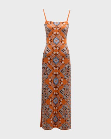 Cara Cara Lena Printed Maxi Column Dress