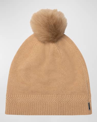 Gorski Knit Cashmere Toscana Lamb Pom Beanie