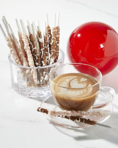 Seasoned Straws Espresso Chocolate and Peppermint Seasoned Straws