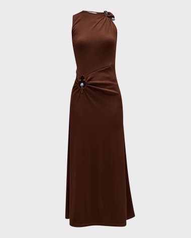 Christopher Esber Callisto Duality Sleeveless Cutout Maxi Dress