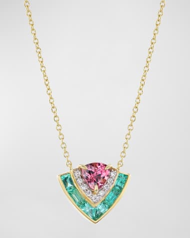 Emily P. Wheeler Tiered Necklace with 18K Yellow Gold and Gems