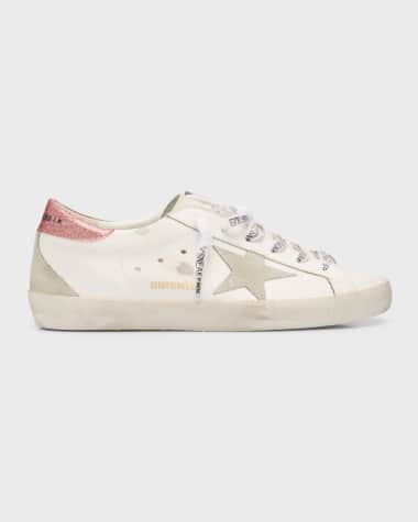 Golden Goose Superstar Mixed Leather Low-Top Sneakers