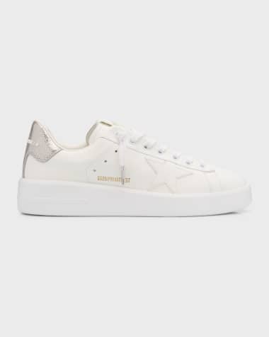 Golden Goose Pure Star Leather Sparkle Low-Top Sneakers