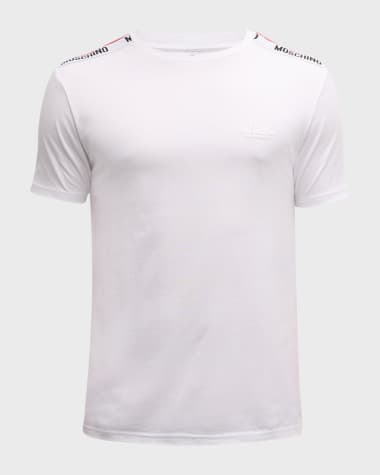 Moschino Men's T-Shirt with Shoulder Tape