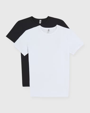 Moschino Men's 2-Pack T-Shirts with Back Logo