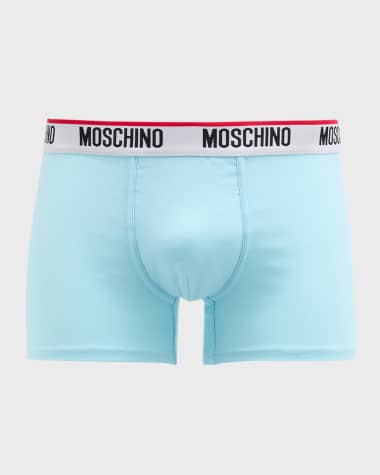 Moschino Men's 2-Pack Classic Logo Trunks