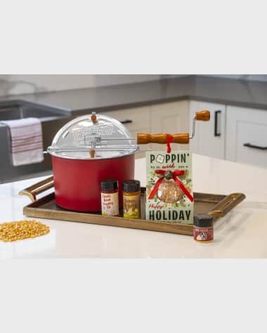 Wabash Valley Farms Santa's Red Whirley Pop with Ornament Gift Set