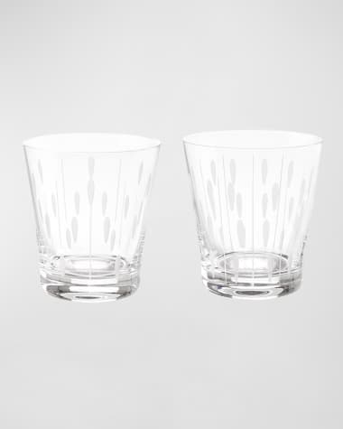 Lalique Lotus Drops and Dew Tumblers, Set of 2