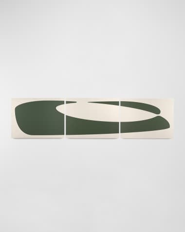 Four Hands Art Studio "Organic Curves II Triptych" Print by FH Art Studio
