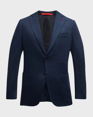Isaia Men's Wool-Blend Jersey Blazer