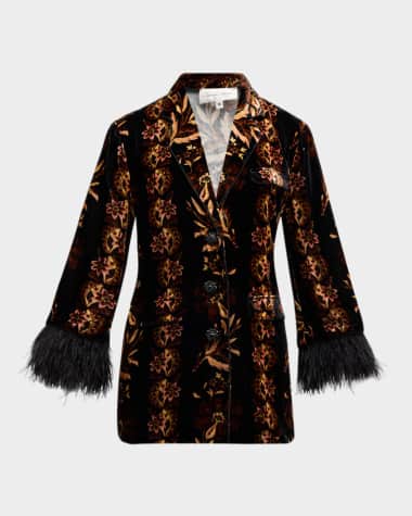 Cara Cara Venezia Floral Silk-Blend Twill Jacket