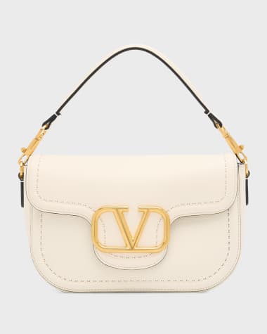 Valentino Garavani Loco VLOGO Flap Leather Shoulder Bag