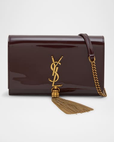 Saint Laurent Kate Small Tassel YSL Wallet on Chain in Patent Leather