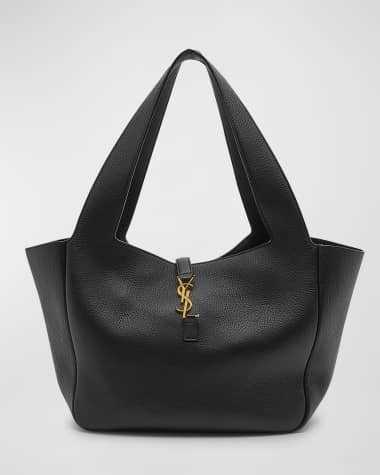 Saint Laurent Bea Cabas YSL Tote Bag in Supple Leather