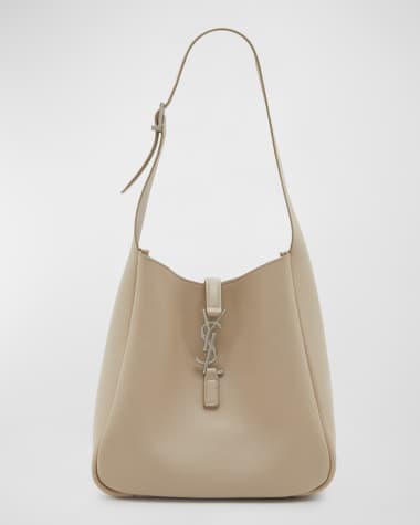 Saint Laurent Le 5 A 7 Small YSL Hobo Bag in Smooth Supple Leather