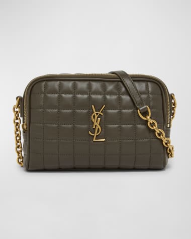 Saint Laurent Cassandre Mini YSL Camera Bag in Quilted Smooth Leather