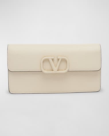 Valentino Garavani VLOGO Flap Leather Wallet on Chain
