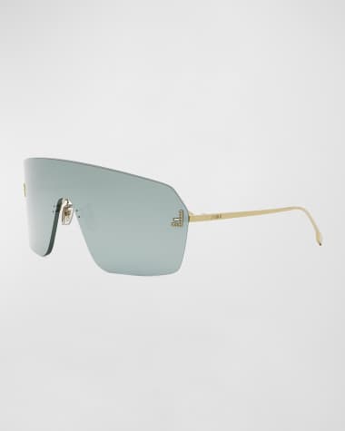 Fendi Men's Fendi First Metal Shield Sunglasses