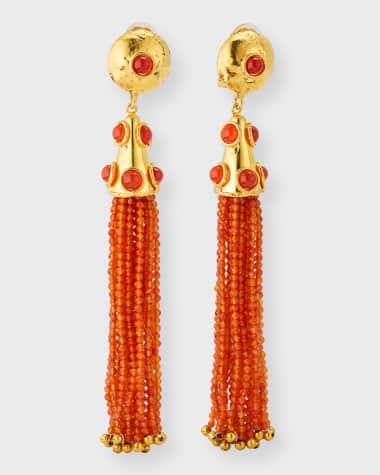 Sylvia Toledano Gio Tassel Clip On Earrings