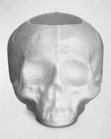 Kosta Boda Still Life Skull Votive Candleholder