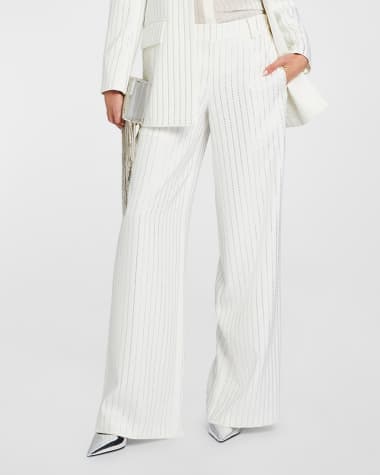 Retrofete Baylor Embellished Wide-Leg Pants