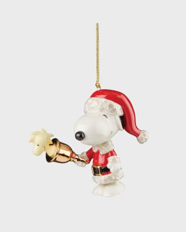 Lenox Snoopy Ringing Bell Christmas Ornament