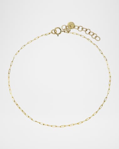 Zoe Lev Jewelry 14K Gold Baby Open Link Chain Bracelet