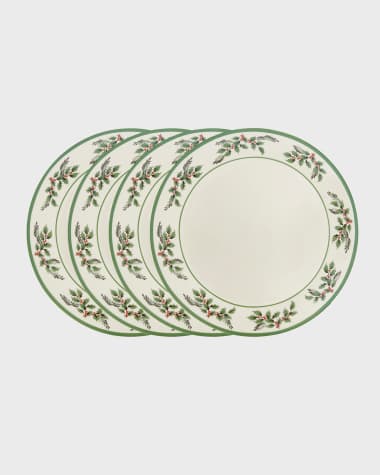 Spode Holly Dinner Plates, Set of 4