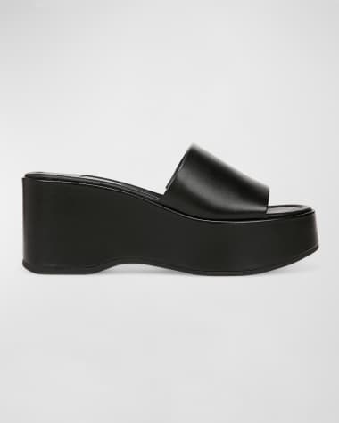 Vince Polina Leather Slide Platform Sandals