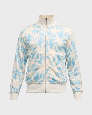 Palm Angels Men's Allover Palm-Print Track Jacket