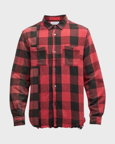 John elliott flannel hot sale zip blouson