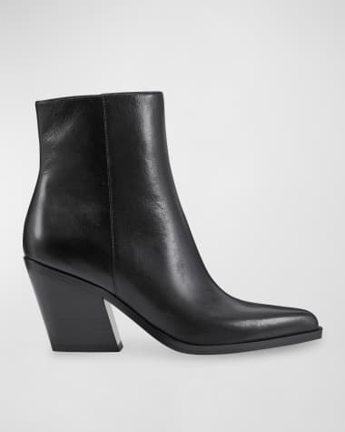 Marc Fisher LTD Fabina Leather Zip Ankle Boots