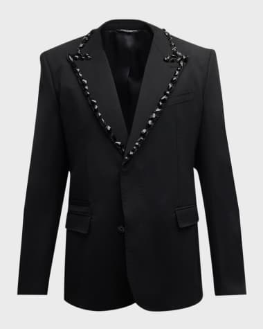 Dolce&Gabbana Men's Beaded Tuxedo Jacket