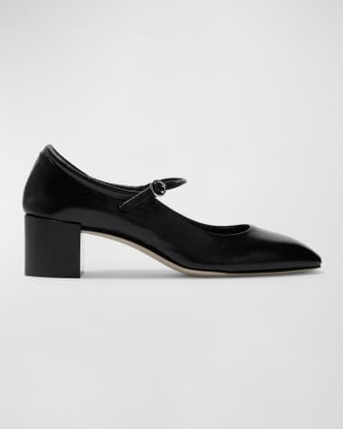 Aeyde Aline Leather Mary Jane Pumps