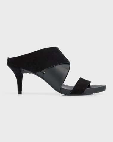 Pedro Garcia Clair Mixed Leather Stiletto Mules