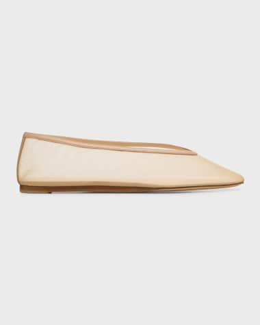 Le Monde Beryl Luna Sheer Mesh Ballerina Flats