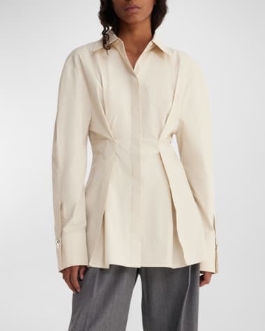 Rohe Waisted Long-Sleeve Poplin Shirt