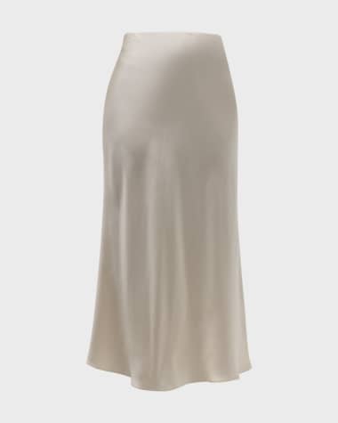 Sablyn Silk Midi Skirt