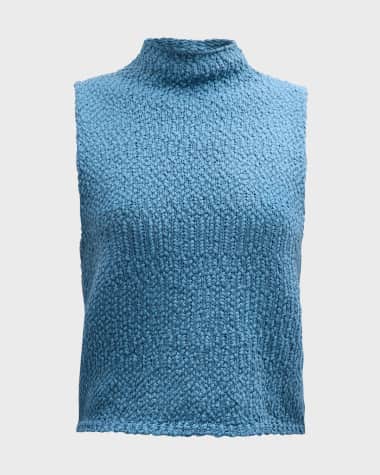 Sablyn Mock-Neck Knit Tank Top