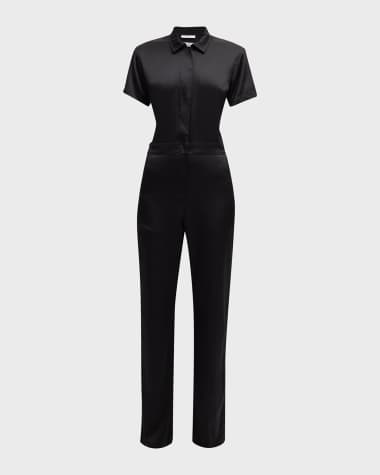 NECHOLOGY Womens Rompers Dressy Womens Round Neck Short Sleeve Long Sleeve  Slim Fit T Shirt Basic Bodysuits Jumpsuits Black Small 