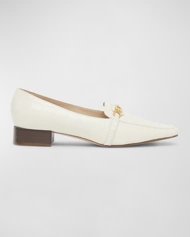 TOM FORD Whitney Croco Chain Loafers