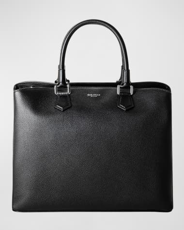 Serapian Luna Leather Top-Handle Bag