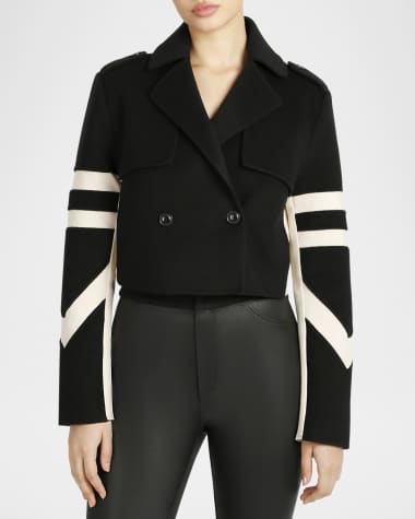 Blanc Noir Handmade Wool Crop Jacket