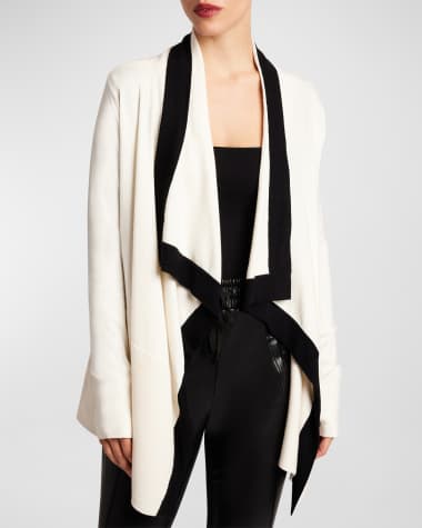 Blanc Noir Colorblocked Portola Cardigan