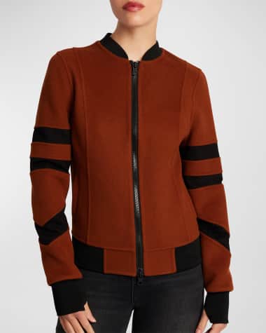 Blanc Noir Handmade Wool Bomber Jacket