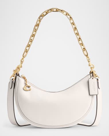 Coach Crescent Glovetanned Leather Shoulder Bag