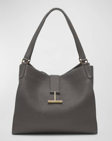 TOM FORD Tara Large Tote in Grained Leather