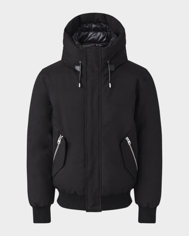 Mackage Men's Dixon Down Bomber Jacket with Hooded Bib