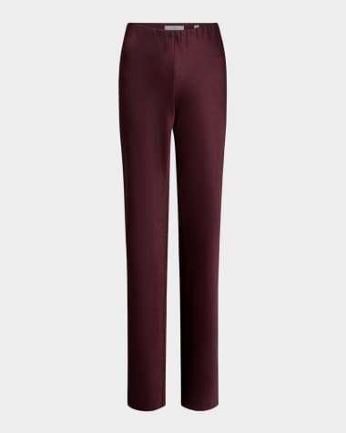 Vince Fluid Bias-Cut Crushed Satin Pants