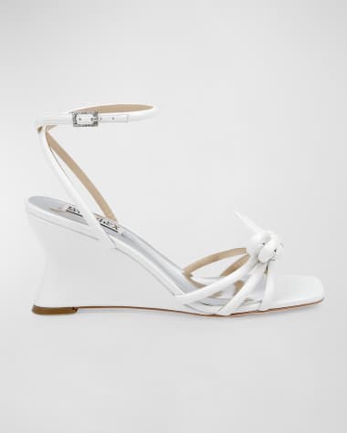 Badgley mischka winter strappy wedge pump store